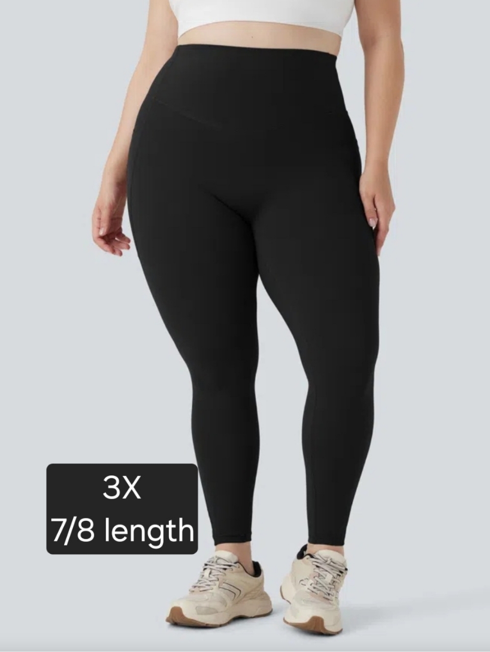HALARA Black High-Waist 7/8 Leggings